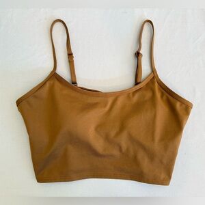 PINK Victoria's Secret Ultimate Lightly Lined Sports Bra Longline Brown Size S